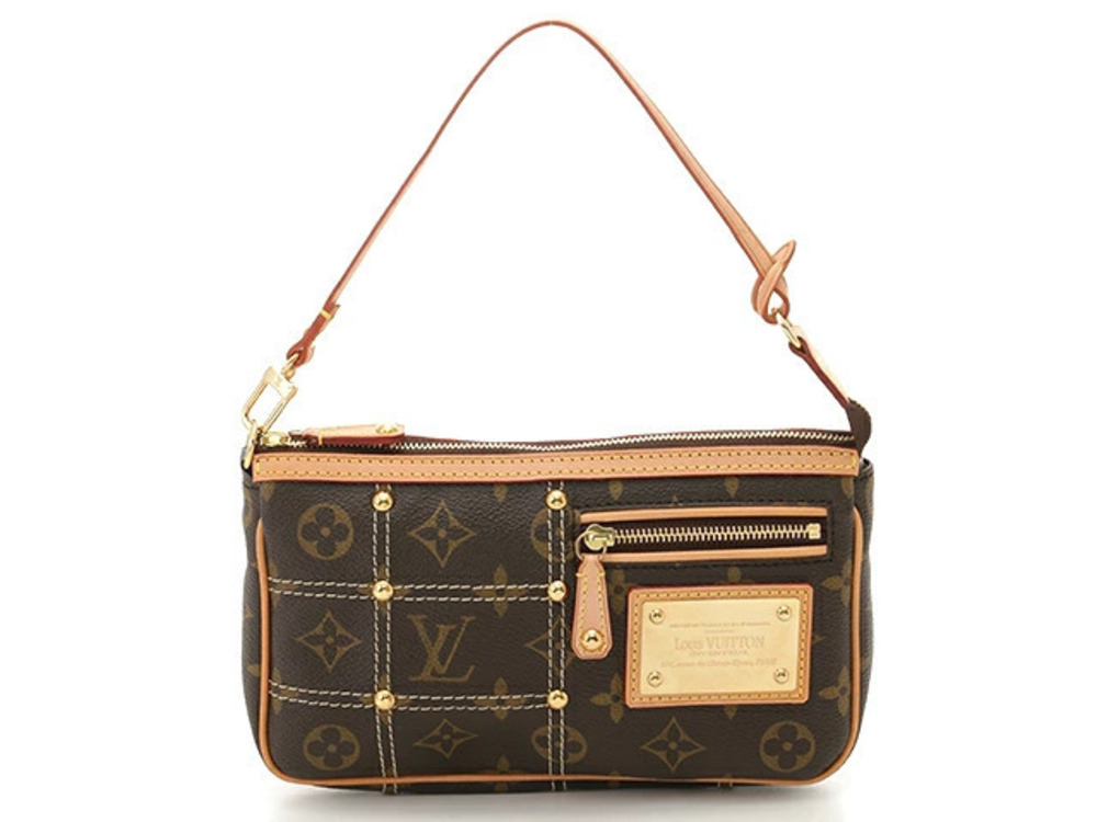 LOUIS VUITTON Bag Pochette Accessoires Pouch Clutch handle Monogram Rivete